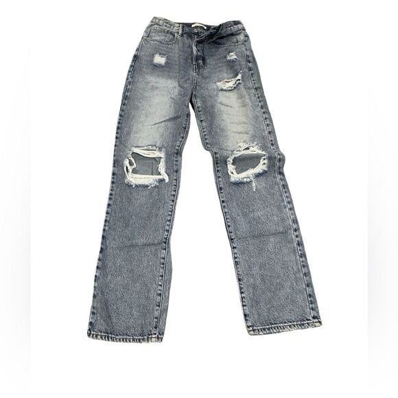 PACSUN JEANS FOR WOMEN THE “DAD JEAN” ARE EDGY & COOL IN MEDIUM BLUE SIZE 26 NWT - Picture 10 of 11